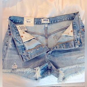 NWT Agolde Parker Swapmeet cut off denim short